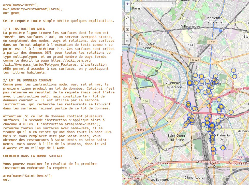 cartocite's tweet photo. #1day1request #OverpassAPI Jour 7
C’est parti pour la 2e semaine ! Nous abordons aujourd’hui les requêtes géographiques, qui vont nous occuper quelques jours...
https://t.co/Re8mhroKKL https://t.co/kWQ9pR7gHH