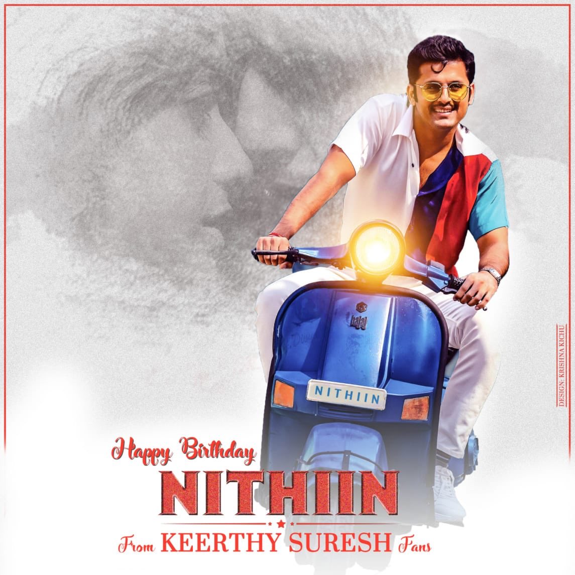 careofKeerthy's tweet photo. Wishing Our Arjun 👿 @actor_nithiin a Very Happy Birthday !! 🧁❤️ Wish you good luck for #RangDe 👿
On behalf of All @KeerthyOfficial fans ❤️❤️
#RangDe #RangDeFirstLook
#HBDNithiin
#HBDNithiinFromKeerthySureshFans
EC: @ItsKrishnaTanu https://t.co/Lb8Hxwfy4D