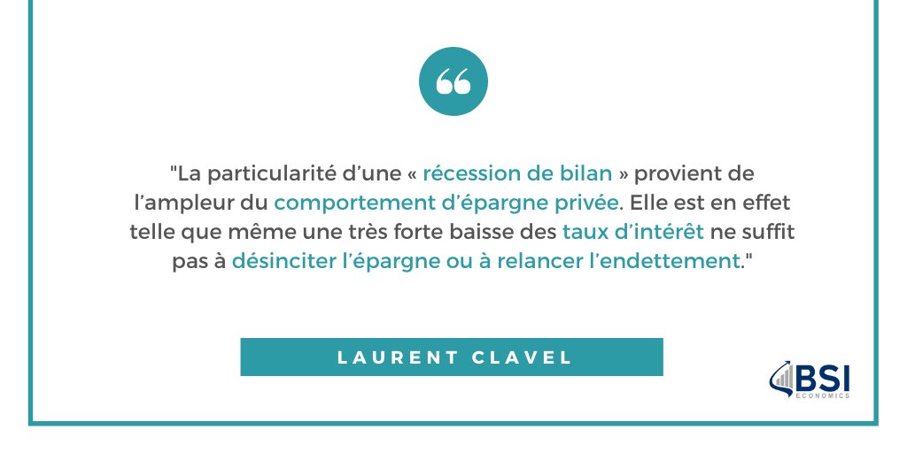bsi_economics's tweet photo. ❓ Savez-vous ce qu’est une récession de bilan ? Dans quelles mesures contribue-t-elle conjointement à l’endettement public et privé ? Autant de questions auxquelles Laurent Clavel apporte un éclairage à retrouver dans #JCEE ci-après : https://t.co/BKdasGvS53