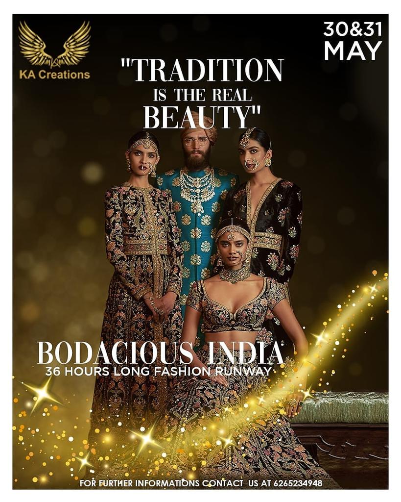 peroscopemedia's tweet photo. Be a part of 36 hours longest fashion runway “BODACIOUS INDIA”.
➡️Call – 6265234948, 7777055277, 7830911277, 9755276790, 7772939999
.
#kanishkAditCreations(KA) #Bodacious© #bodaciousIndia #longestfashionrunway #36hrsRunway #forworldrecord #fashiondesigner #FashionBlogger https://t.co/2cETMIiBCF
