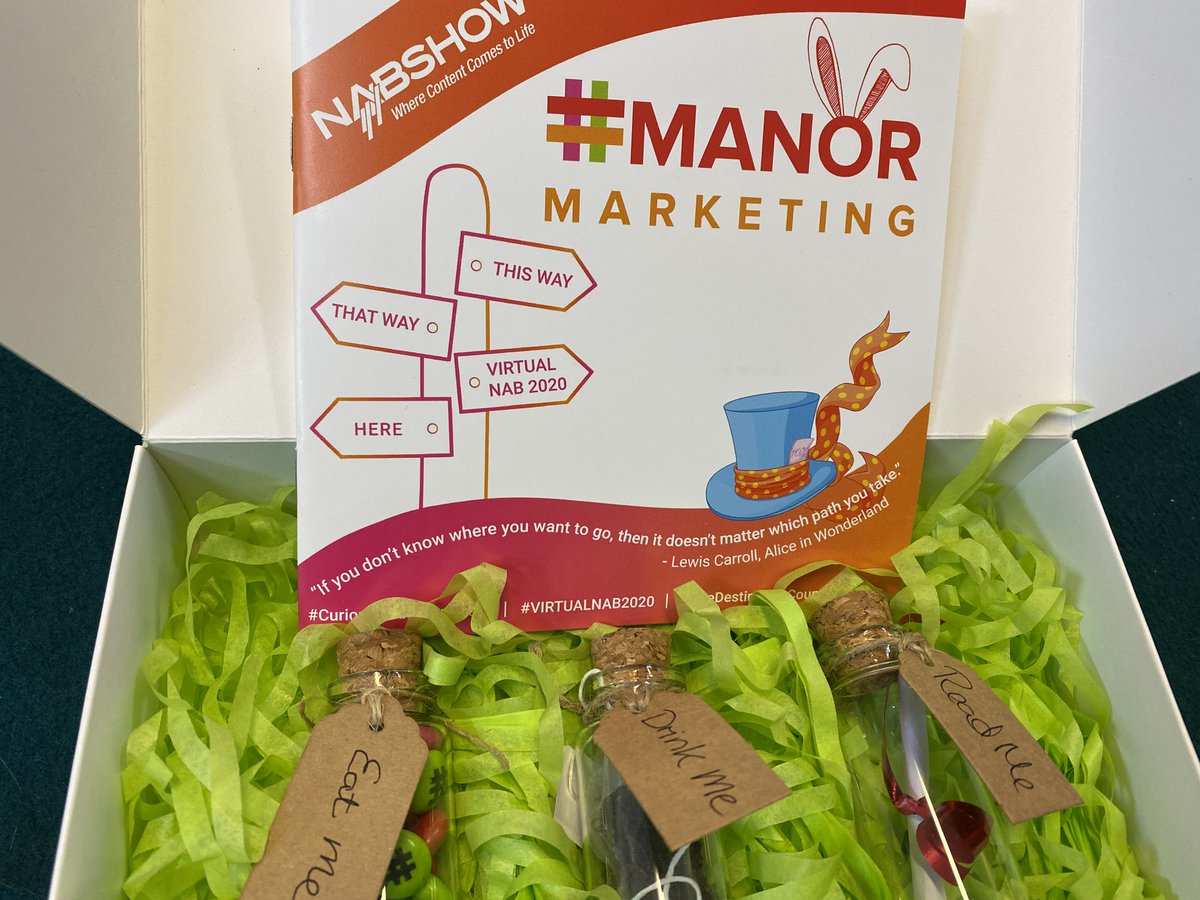 manormarketing's tweet photo. If you're #CuriouserandCuriouser about #VirtualNAB2020, pop down the rabbit hole and see what’s happening amongst our clients: https://t.co/kZMQsjo5Je #OneDestinationCountlessPaths #media #entertainment #broadcast #marketing #PR #EatMe #DrinkMe #ReadMe https://t.co/KBCMwFNB4n