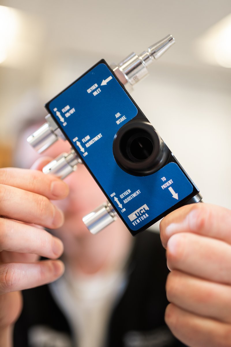 bbgoriginals's tweet photo. A new breathing aid for #Covid19 patients has been developed by engineers from @MercedesAMGF1 and @UCL.

The devices are designed to cut the need for invasive mechanical ventilation among patients. More via @business: https://t.co/GgVDP3jVzk https://t.co/ivF3PhwcSi
