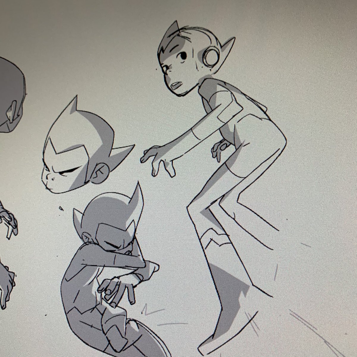 Was only a matter of time before I dream #osamutezuka's amazing creation #AstroBoy. Such a cool character that has inspired so many amazing creative offspring. These were done as warmups before getting in to some work stuff. Hope you're all well! #anime #warmups 