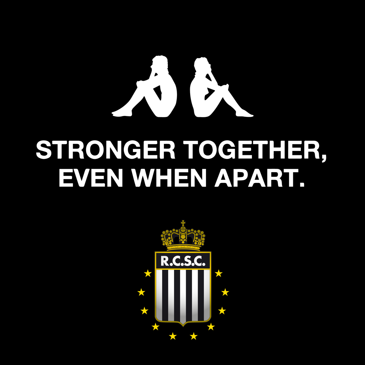 SportCharleroi's tweet image. Comme le dit notre équipementier @KappaFrance : "Stronger together, even when apart." 💪

🦓 Plus forts ensemble,même si nous sommes séparés. ⚫️⚪️