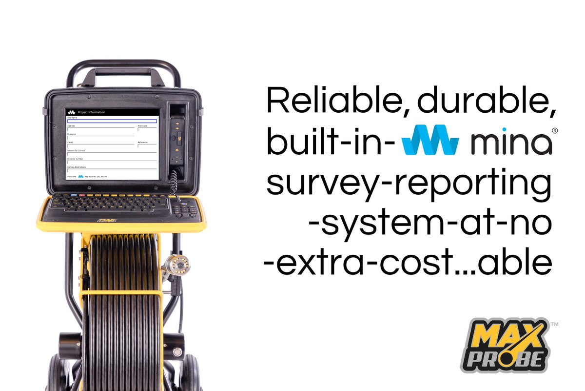 Through our #Maxprobe #pipelineinspection camera system we have striven to #manufacture a #drainage solution that engineers and the industry as a whole can rely on, &amp; through the development of <a href="/minasurvey/">mina</a> we are striving to propel the industry forwards.
scanprobe.com/mina-survey/