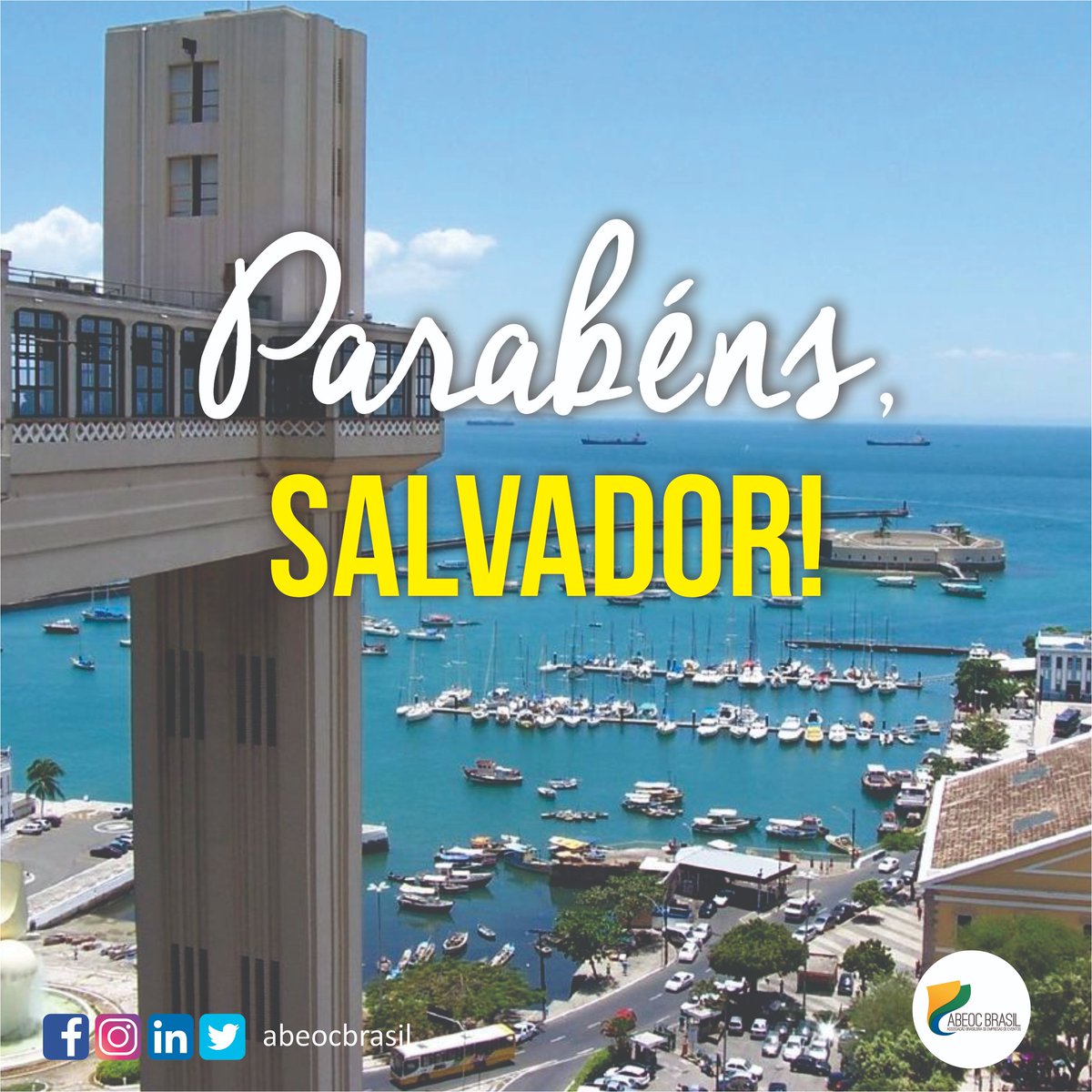 abeocbrasil's tweet photo. Neste domingo (29) o parabéns foi duplo. Vivas para os 471 anos de Salvador e os 327 de Curitiba. #parabens #bahia #parana #abeocba #abeocpr #respiramosevento #abeocbrasil https://t.co/ayfUCFH0ND