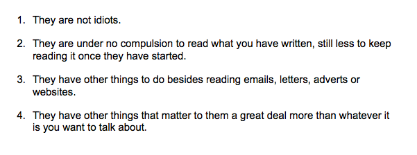 VikkiRossWrites's tweet photo. Four facts about every reader
From Persuasive Copywriting by Andy Maslen
#copywritersunite https://t.co/6u0R0rByYJ