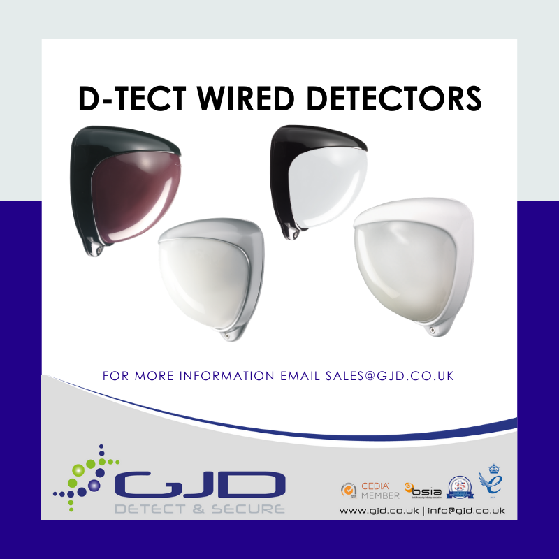 GJDManufacture's tweet photo. D-TECT Wired Detectors can be used to control cameras, connect to alarm panels and communicate with lighting control systems.
Find out more below:
https://t.co/bNFJ5ENC8P
#DetectDeter https://t.co/Guy9WR5rAB