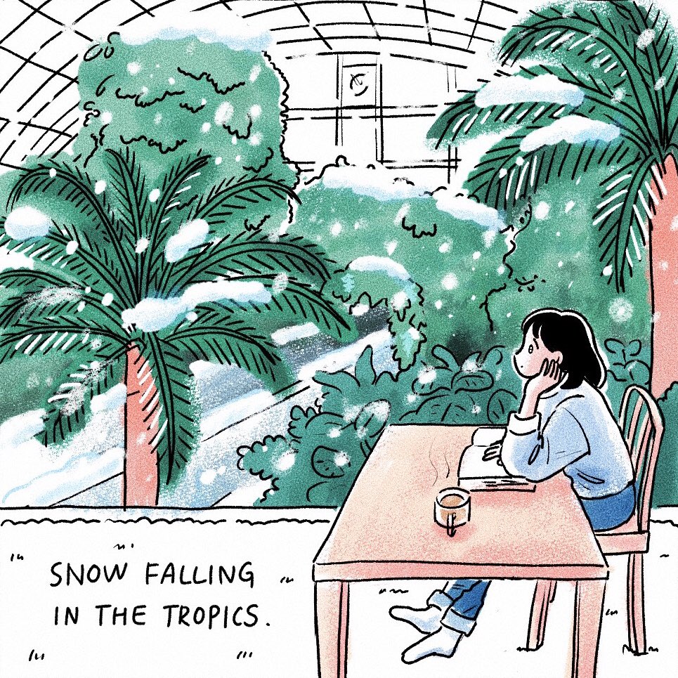 Koume 熱帯に降る雪を想像するなどして過ごした昨日