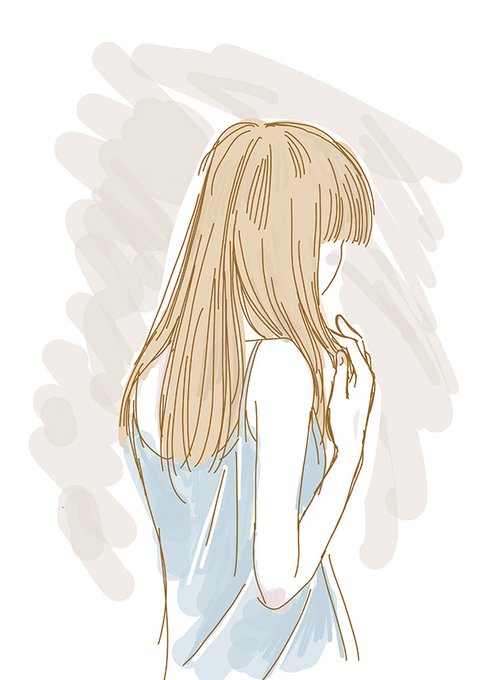 後ろ姿のtwitterイラスト検索結果