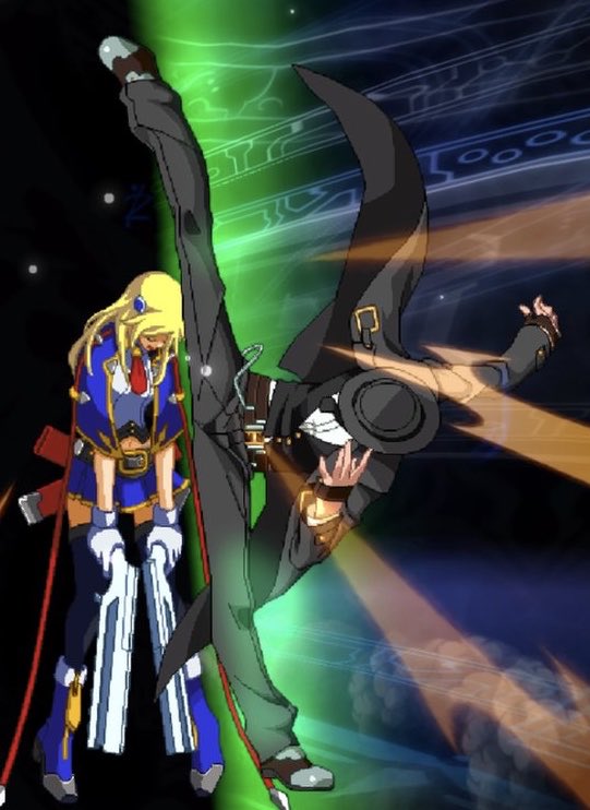 Pgw はやお Pa Twitter 正解は ブレイブルー ハザマの蛇翼崩天刃 でした まぁまぁ足ひらいた この技 中々罪深い性能だったようで