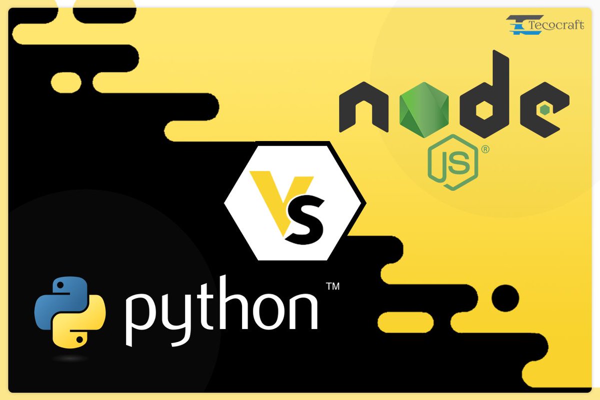 Tecocraft's tweet photo. Python vs. Node.JS Which One is better?
:
We will look at the comparison between Python and Node.js. 
:
Learn More - https://t.co/D3EhRRKLFW
:
#Python #Nodejs #Webdeveloping #Tecocraft #Techblog #Blog #PythonvsNodejs https://t.co/gR2n1OMgE0