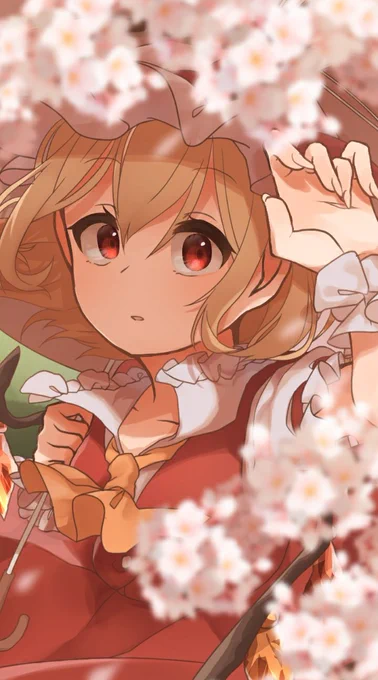 #東方project 
桜とフランちゃん? 