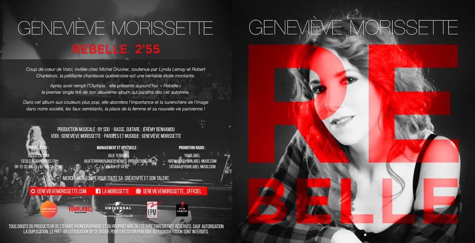 la_morissette's tweet photo. Après le confinement, nous aurons le single en quelques exemplaires physiques !! Je vous partage le travail de mes précieux collaborateurs et amis. Merci à Jean-Charles Labarre,Mariane Cogez,Stéphane Maissa et Gladys Rousselot. 
#single #rebelle #album #epmuniversal #music #cover https://t.co/nwwdXrfIch