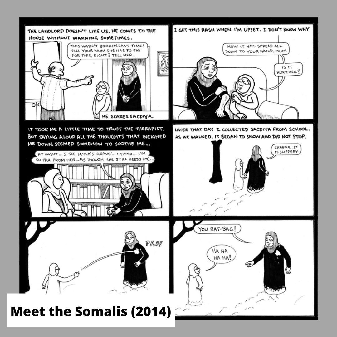 PosNegOrg's tweet photo. Have you come across #LindsayPollock? Meet the illustrative genius behind many of our comics, including:

🌍 Vanni, a graphic novel
🌎 Meet the Somalis
🌏 A Perilous Journey 

For his latest creations check out his insta page 👉 https://t.co/52ye2mCbO2
#SupportArtists https://t.co/PygwyDcsG2