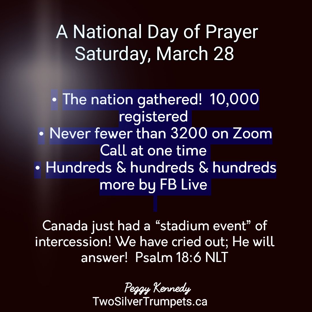 2SilverTrumpets's tweet photo. Two Silver Trumpets -"Sounding a prophetic voice to Canada and beyond..
 
#TwoSilverTrumpets #PeggyKennedy #faith #encourage #prophetic #pray #Christian #Bible #God #Jesus #Christ #Scripture #WordofGod #author #motivational #life #blessing #thoughts
 #propheticIntercession #qotd https://t.co/xByDkRwUdF