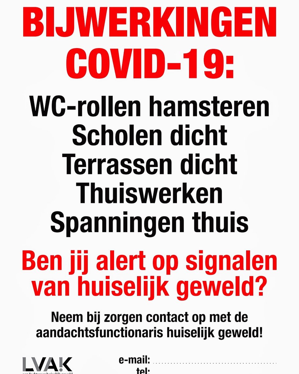 maaibrunekreef's tweet photo. Achter vele voordeur en lopen in deze tijd van sociale isolatie de spanningen nog hoger op dan normaal. Geen school, allemaal op elkaars lip en geen escapes. 

Ga er maar aan staan. 
Toch kunnen we ook nu iets doen! 

Kijk voor meer info op:
https://t.co/f04rDz9ofX
#lvak https://t.co/69N6nG4h8k