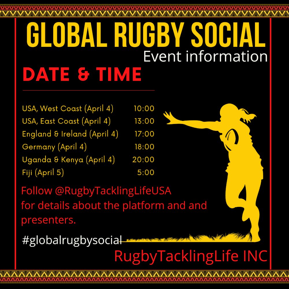 kater_eighter's tweet photo. We are coming together decided to come together for a virtual Global Rugby Social! You’re going to want to be there! #globalrugbysocial #rugbytacklinglifeUSA #rugby #inspire #COOFFEEE https://t.co/DXouzGd63U
