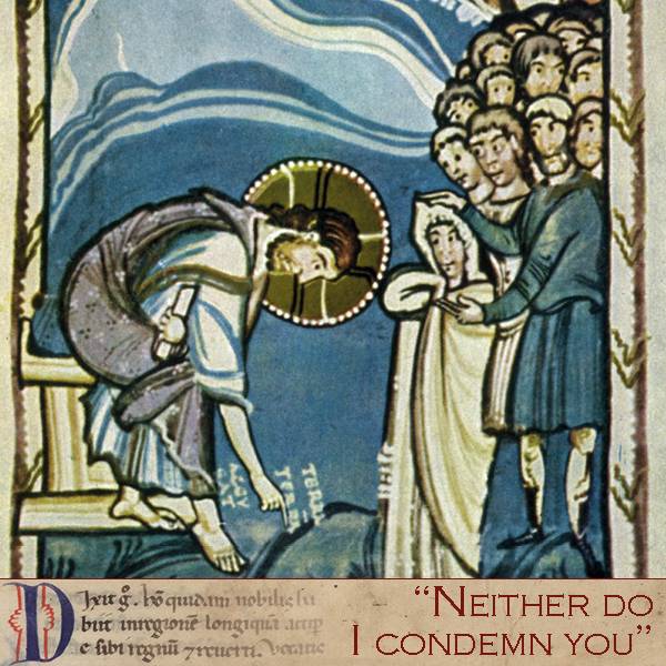 VaticanNews's tweet photo. #Gospel of the Day (John 8,1-11) 
"Let the one among you who is without sin be the first to throw a stone at her." https://t.co/xc8kp1Wnq8