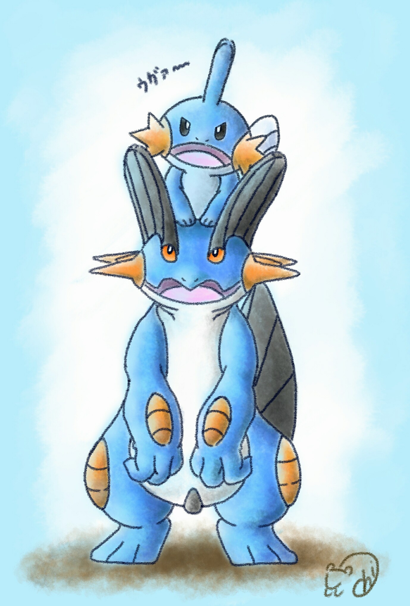 ゾロア ポケモン好きさんと繋がりたい ポケモン絵描きさんと繋がりたい ポケモンイラスト ラグラージ ラグラージの威を借るミズゴロウ T Co Zrrkso2eng Twitter