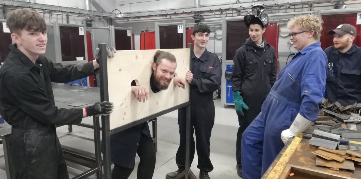 #stayhomestaysafe otherwise our fabrication and welding students will put you in the stocks that they have made!! @colegcambria <a href="/yes_hub/">YES Hub</a> <a href="/NickTyson10/">Nick Tyson</a> <a href="/Cambriajoinery/">Bersham C&J</a>