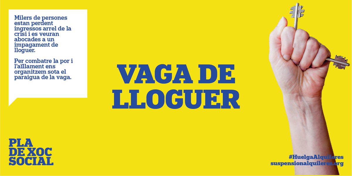 SindicatLloguer's tweet photo. #HuelgaAlquileres per les afectades per la crisi:

🙎‍♂️Les que s'han quedat sense ingresos
👩‍🦰Les que tenen una prestació ridícula en comparació amb el preu del lloguer
🧕Les que no tenen prestació
👩‍🍳Les que han hagut d'abaixar persiana 

👉https://t.co/TtFq3j4udb https://t.co/PSRbnjWBPz