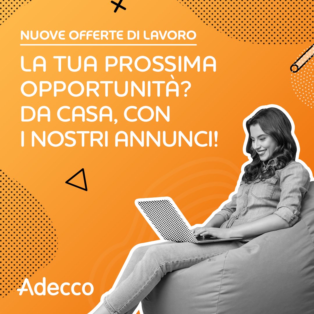 AdeccoItalia's tweet photo. Sei pronto a ripartire? Scopri tutti i nostri #annunci online, candidati e costruisci il tuo futuro! https://t.co/wwZ838Lkvg #LavoroconAdecco https://t.co/XjGcqA2Fy8