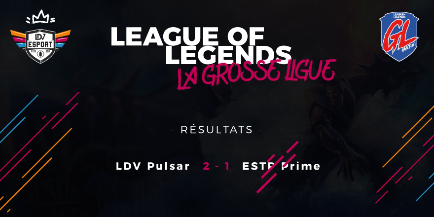 LDVEsport's tweet photo. [GROSSE LIGUE]
#LdvPulsar gagne face aux #EstpPrime 2/1 pour ce dernier match de poule, termine 3e et passe directement en phase Dragon !👊
#LdvBzzBzz va jouer les play-in pour se qualifier en phase Baron !👾
#LdvComet jouera les play-in pour se qualifier en phase Dragon !🐉 https://t.co/ano9DqGCr8