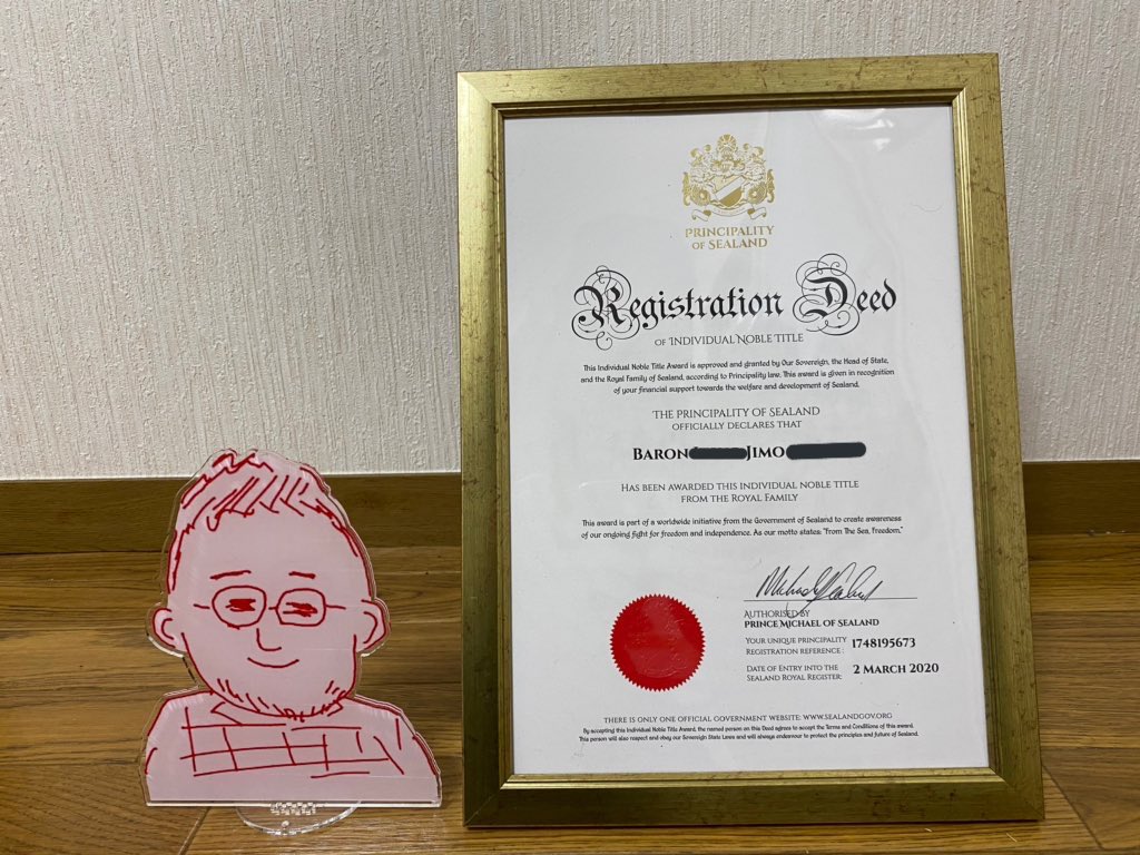 幻じも 爵位 国際郵便で届くんですけどちゃんと切手と消印がシーランド公国の物になってて感心してしまった T Co Zs46aaankw Twitter