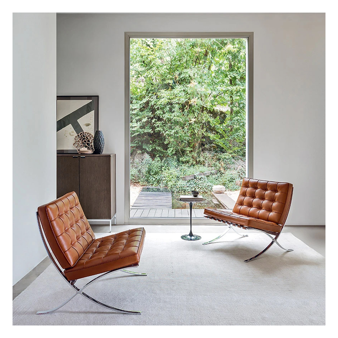 CHAPLINS's tweet image. Designed by Ludwig Mies Van Der Rohe, the #Barcelonachair ’s won the affections of many worldwide. Created in 1929, the internationally adored piece is one of the most recognised and sought after #designs in the world and an icon of the #modern movement.