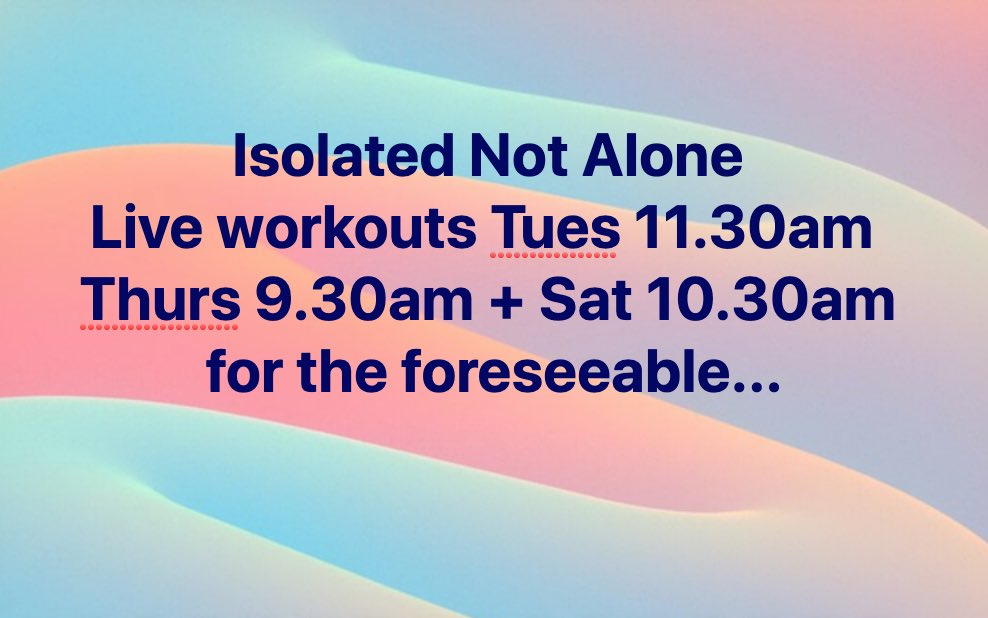 Here’s the schedule for my free 30 min #homeworkouts for the foreseeable...be ready on the Pod Fitness Facebook page at the times listed and I’ll be ready to workout with you 🙌🏻 #stayhome #stayhealthy #staystrong