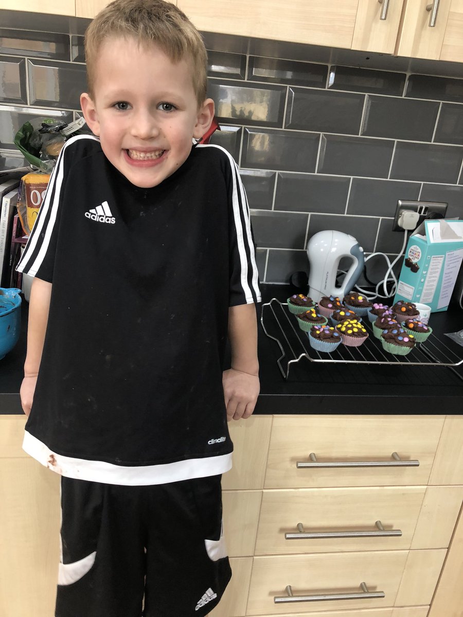 princesscove's tweet photo. @EagleyInfant phew we’ve been busy this morning, PE with @thebodycoach, baking, maths &amp; art   It’s definitely break time now https://t.co/BM4ulvv3SU