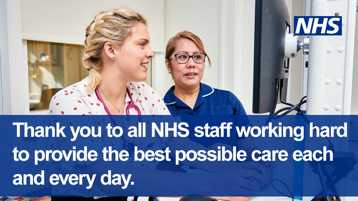 We’re extremely grateful to all of #OurNHSPeople during this time and want to say a huge #ThankYouNHS to staff at every level for the work they are doing to look after our friends, families and loved ones. #COVID19