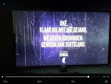 kordwarshuis's tweet photo. Leuk bedrijf, #RUMAG 
Ik herinner me nog die supersympathieke opmerking over Groningen en de #gaswinning
Smakeloze club. 
#zml https://t.co/2N6N44iiaW