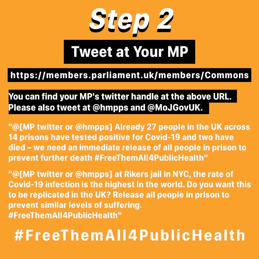 CAPExpansion's tweet photo. 🚨🚨🚨DAY 3 ACTION ALERT🚨🚨🚨

Reach out to your local MP and demand they join us in urging the @MoJGovUK and @hmpps to #FreeThemAll4PublicHealth 

Instructions: https://t.co/acQdioc4X8 https://t.co/Bwst9iDSMK