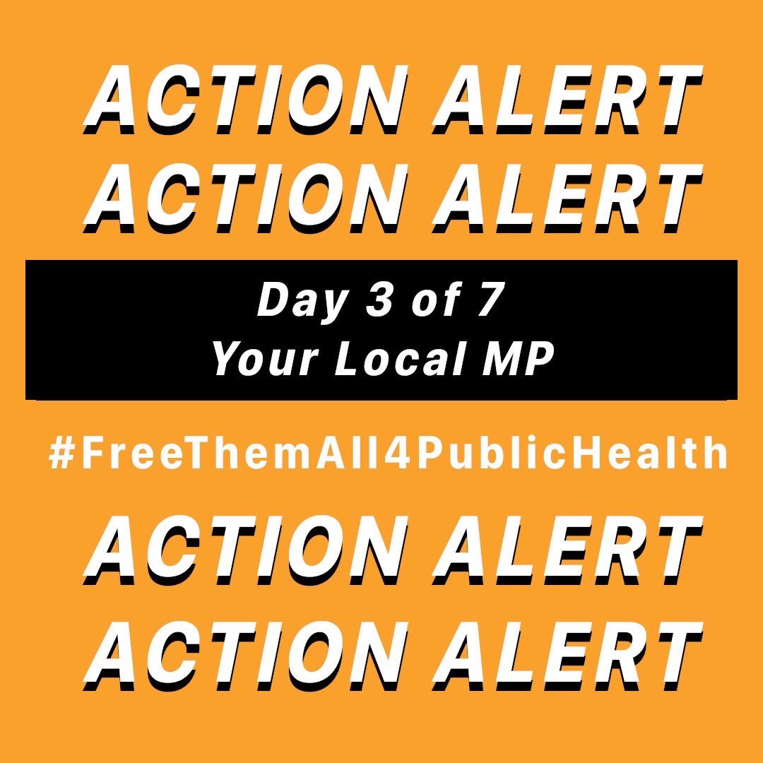 CAPExpansion's tweet photo. 🚨🚨🚨DAY 3 ACTION ALERT🚨🚨🚨

Reach out to your local MP and demand they join us in urging the @MoJGovUK and @hmpps to #FreeThemAll4PublicHealth 

Instructions: https://t.co/acQdioc4X8 https://t.co/Bwst9iDSMK