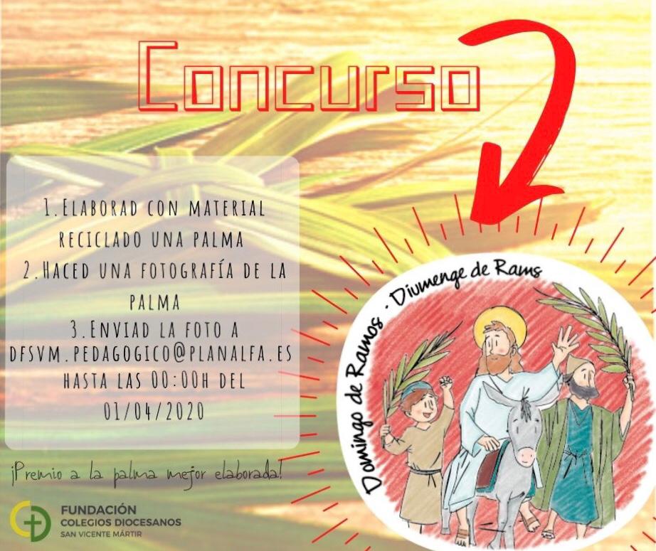 anunciacionval's tweet photo. Compartimos con vosotros el concurso que se nos propone desde Colegios Diocesanos de Valencia.
¡Animaros!
#FSVM #LaAnunciacionEnCasa https://t.co/0vKHhNfUID