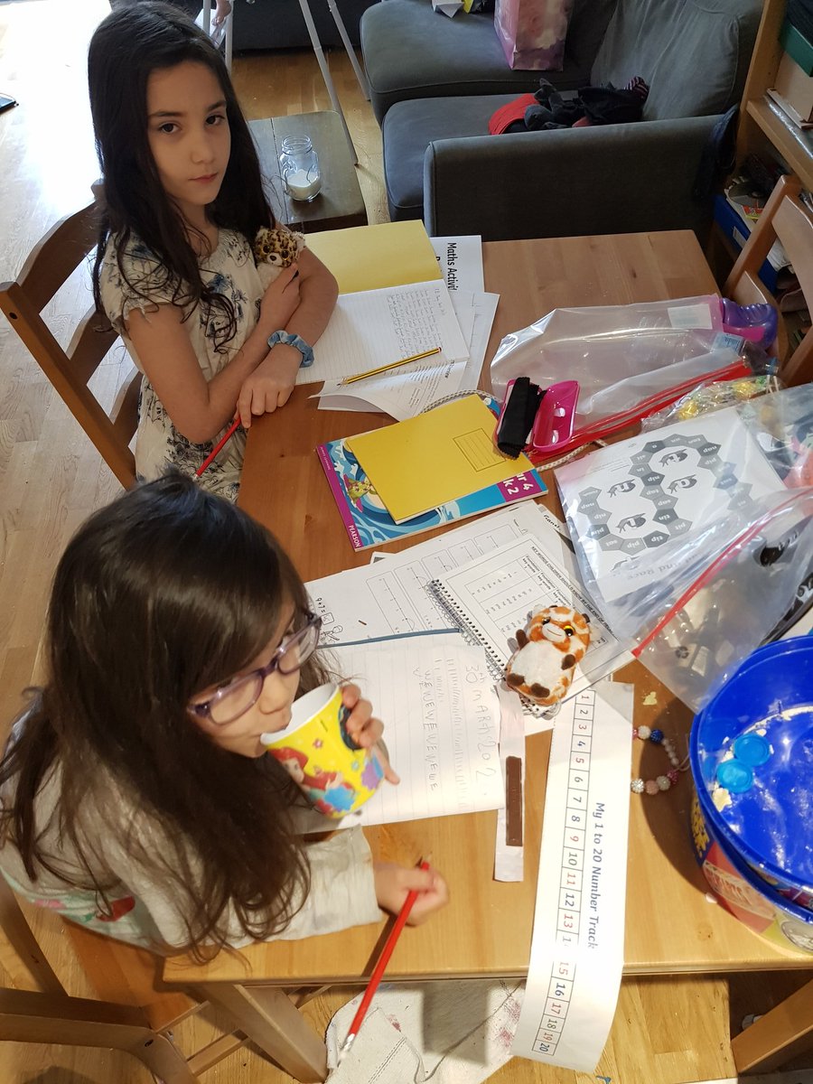 MehtapGurel's tweet photo. Girls doing a bit of spelling. They have already done maths and some reading 
@StJosephClass1 
@AnnesReception 
@StAnnesCPS https://t.co/IIYc9S6gfX