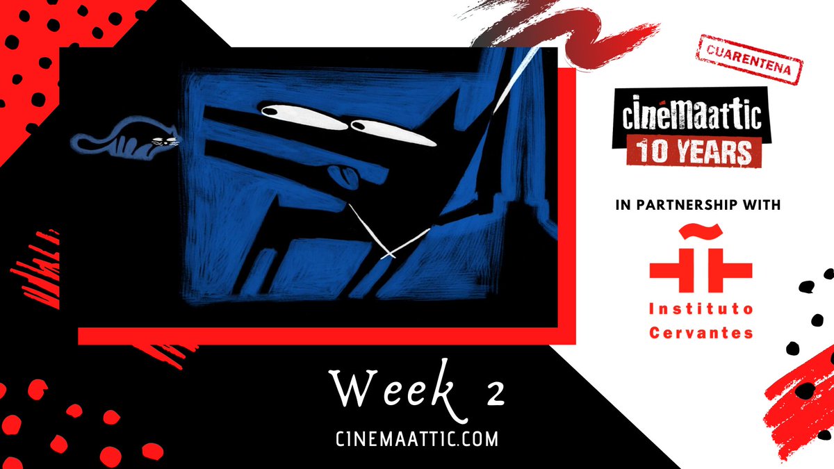 CinemaAttic's tweet photo. Week 2 #CinemaatticCuarentena Shorts! Proud to announce that from this week, the programme is delivered in partnership with @InstCervantes (¡Bienvenidos!)👏🏻

Here are the 7 Spanish Short Films for this week 🇪🇸🎬 Watch via https://t.co/An4YjQezsW vote via https://t.co/RNxd0iDpZg https://t.co/ZFMVkf4kAJ