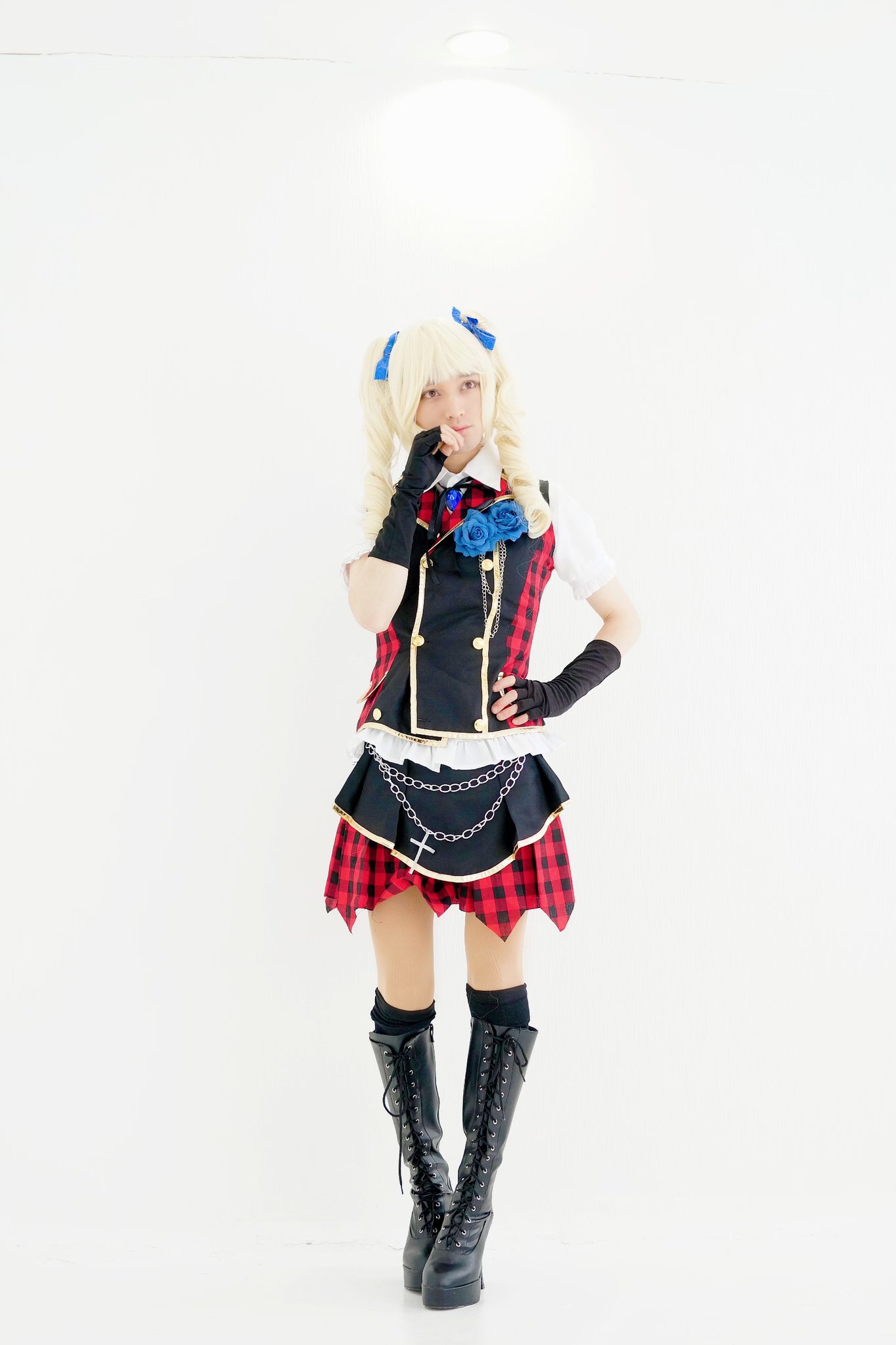 専用]アイカツ！藤堂ユリカ ブロックチェックコーデ コスプレ衣装 三分