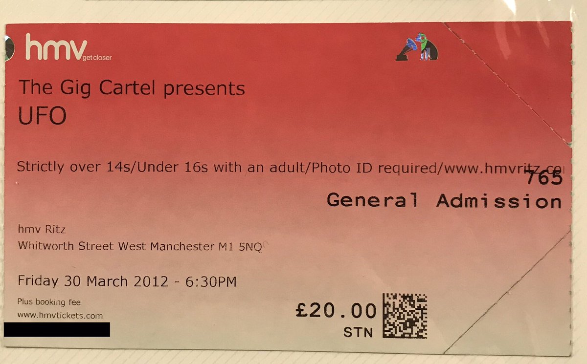 concert_dude's tweet photo. On this gig day 8 years ago. #ufoband at @O2RitzManc Superb night with an incredible band! Great sound! Brilliant! Cheers! 😀✌🏻#ufo #ritzmanchester #hmvritz #giggoer #gig #onthisday #oldconcertticket #concert https://t.co/N4wDmTIBfh