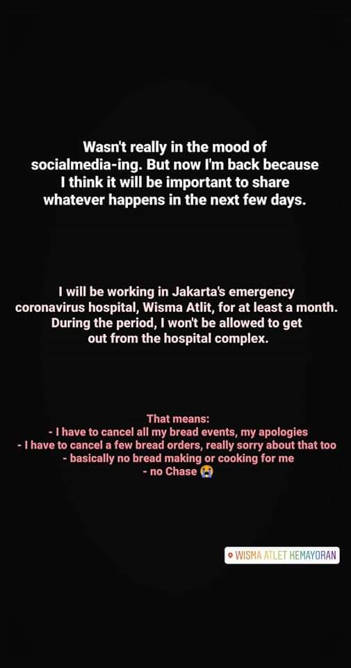 customerbacot's tweet photo. Yow sob hari ini gw nemu info menarik soal alih fungsinya wisma Atlet kemayoran menjadi rumah sakit darurat khusus covid19. Biar bisa jadi gambaran kalian gimana penanganan di Jakarta sebagai  epicentrum covid19 di indonesia  

Source: IG @debrynadewi https://t.co/pukei4gHF9