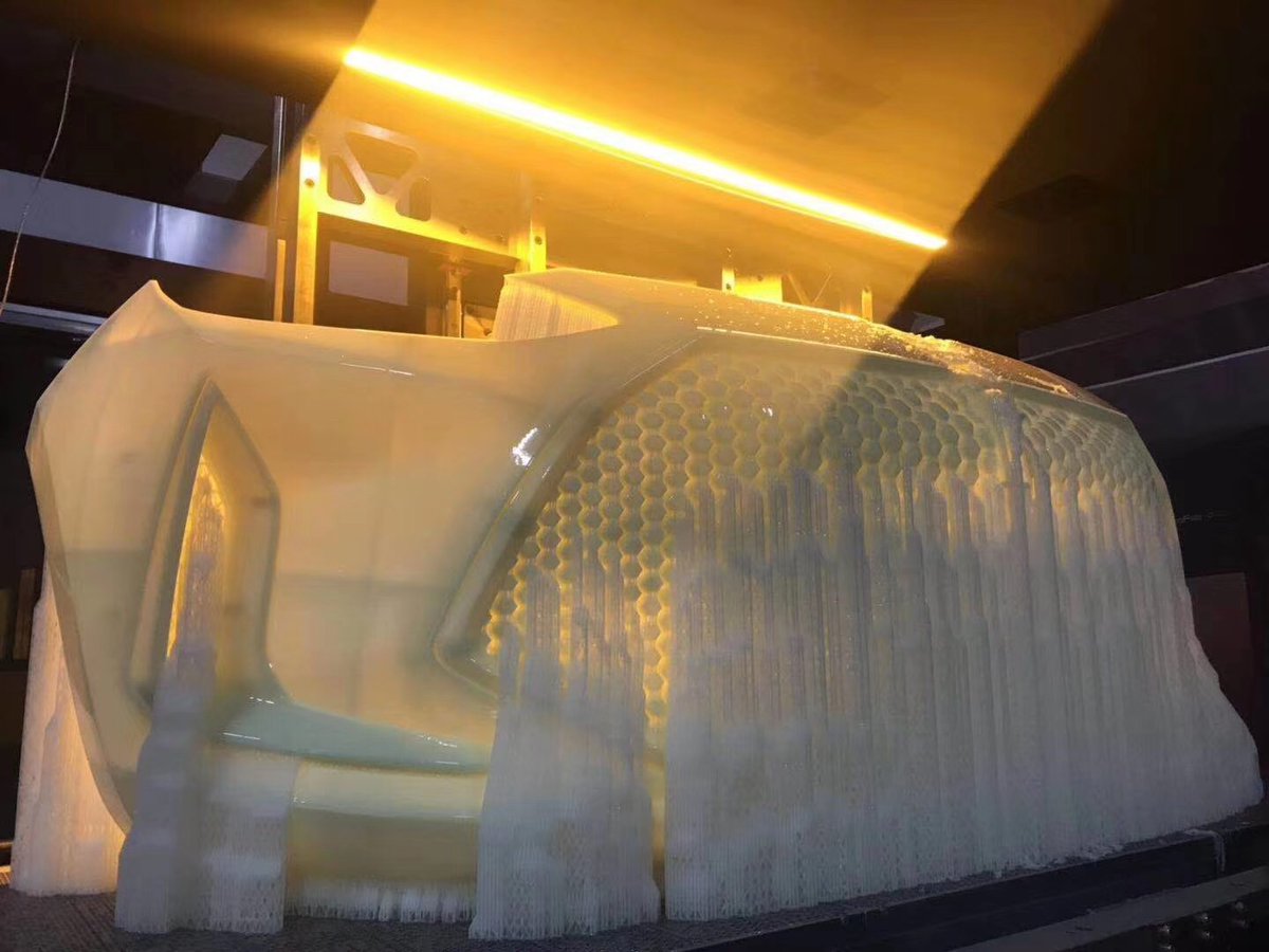 CFacfox's tweet photo. Master pattern of car front bumper. 3D printed with resin. It would be used to create a mold for urethane casting.
#3dprinting #urethanecasting #customizedcar #facfox3d https://t.co/y8D1hRogd8