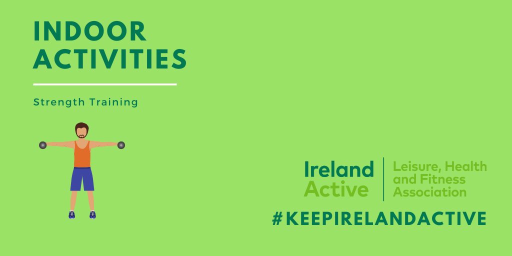 irelandactive's tweet photo. Visit our facebook and instagram for strength training videos delivered by our members you can do at home using minimal equipment/household items🏋🏻♀️For example:
Squats or sit-to-stands from a sturdy chair or Push-ups against a wall💪🏼 #KeepIrelandActive #strengthtraining #StayHome https://t.co/OPxpoV5aM9