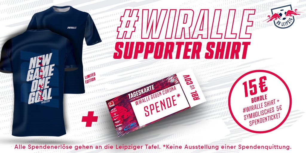 Sichert euch ab sofort unser limitiertes #WirAlle Supporter-Shirt + euer symbolisches Spendenticket für 15,00 Euro und unterstützt damit die #LeipzigerTafel

👉 bit.ly/WirAlleSupport…

#GemeinsamHelfen