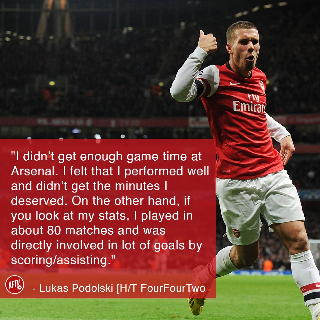 Aftv Lukas Podolski On His Time At Arsenal