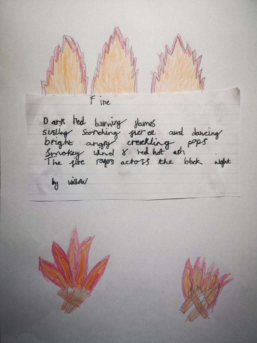 Lou_Hickey's tweet photo. #homeschooling #firepoem #goringcofeyear2 #willowHickey @GoringCofE 👏 https://t.co/8Tfno0eS5l