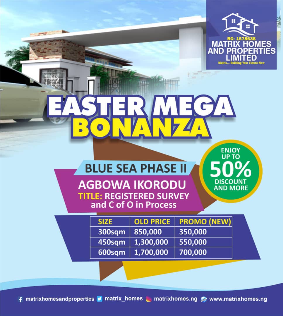Matrix_homes's tweet photo. While we weather the storm called COVID-19. We have released our promo prices on all our estates.
Our Clients who had been looking forward to our Easter Mega bonanza that was cancelled can now subscribe to any of our Estate.
Stay safe!
#WhenCoronaVirusIsOver #matrixhomes https://t.co/46imHlGWve