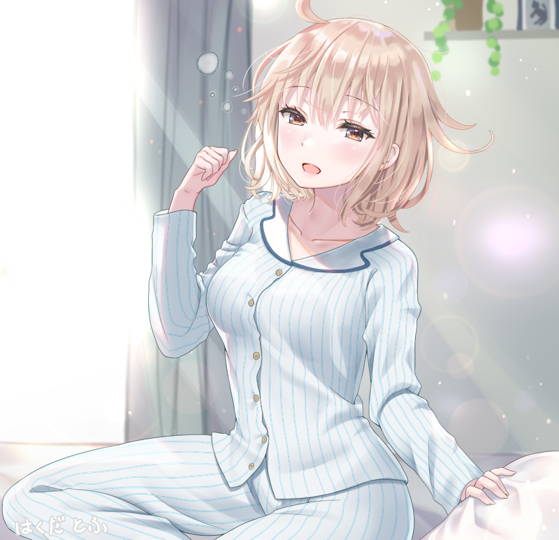 「沖田さんとの生活1を描きました? #FGO #FateGO
「おはようございます」|はくだ　とふのイラスト