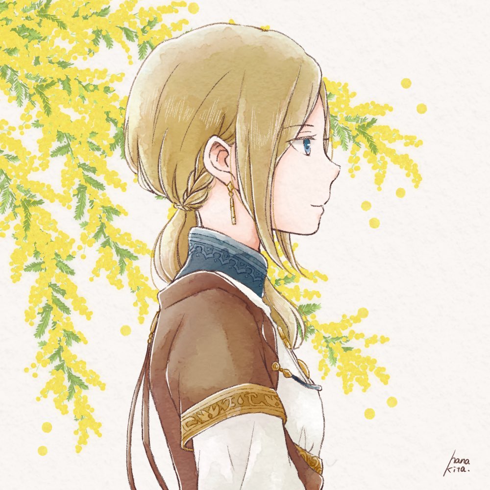 あつ 花が似合うよね木々嬢 赤髪の白雪姫
